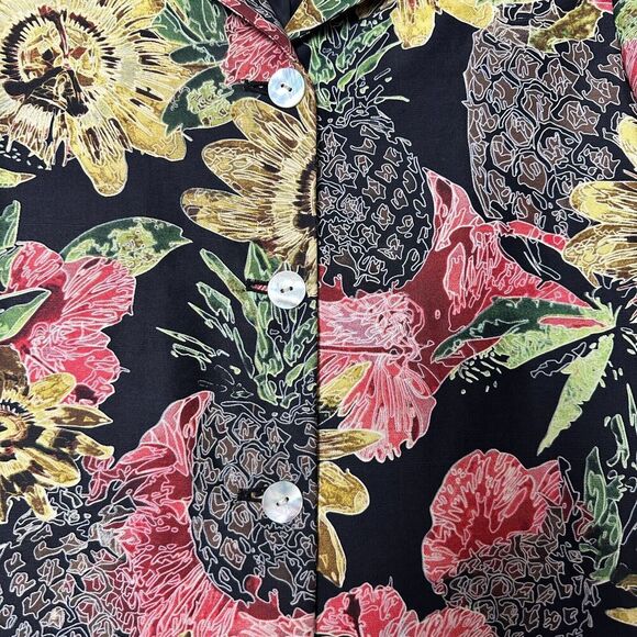 2/$30 Silk Collection Vintage 100% Silk Blazer Jacket Size 6 Artsy Hawaiian Boho - Picture 7 of 10